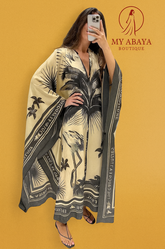 Robes longues plissées imprimées amples pour femmes, élégantes, col rond, manches longues, Robes de vacances, été, mode dubaï, 2025