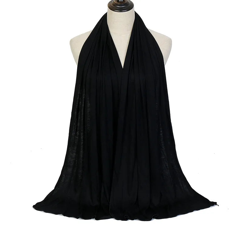hijab, écharpe, jersey, coton, châle.