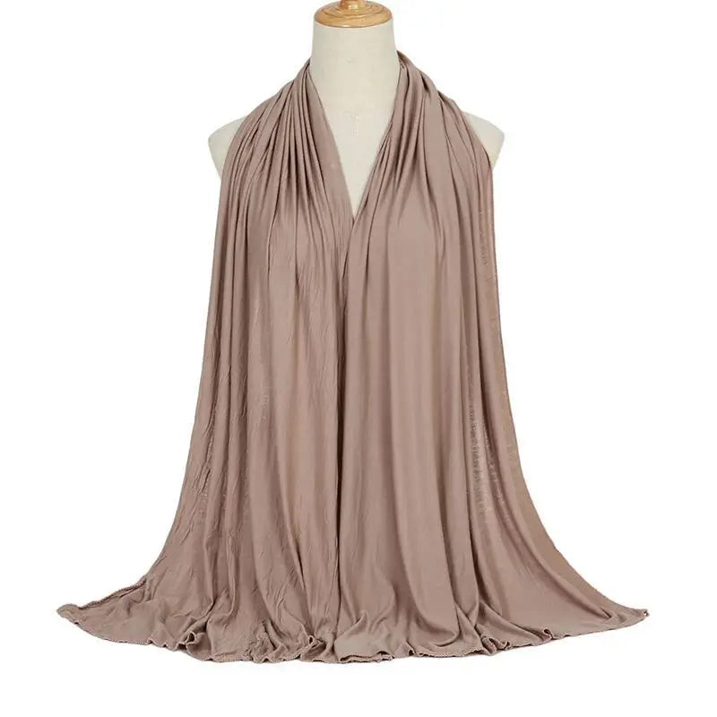 hijab, écharpe, jersey, coton, châle.
