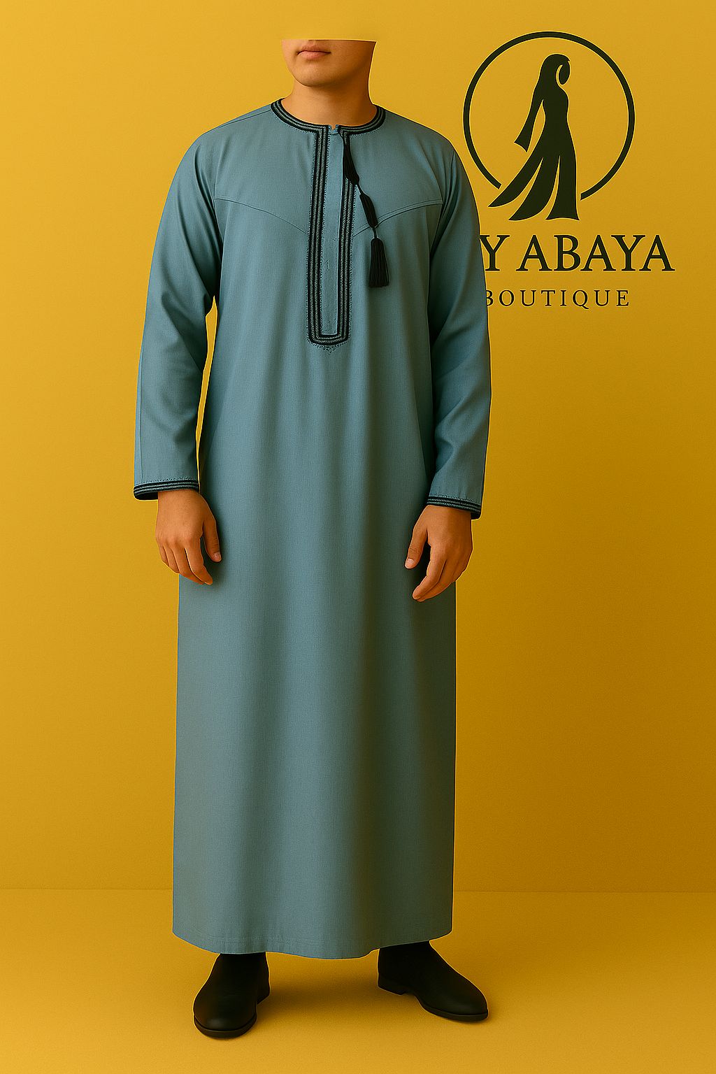 Abaya Homme Style UAE – Qamis Long Élégant à Manches Longues | Jubba Thobe Moderne & Traditionnel