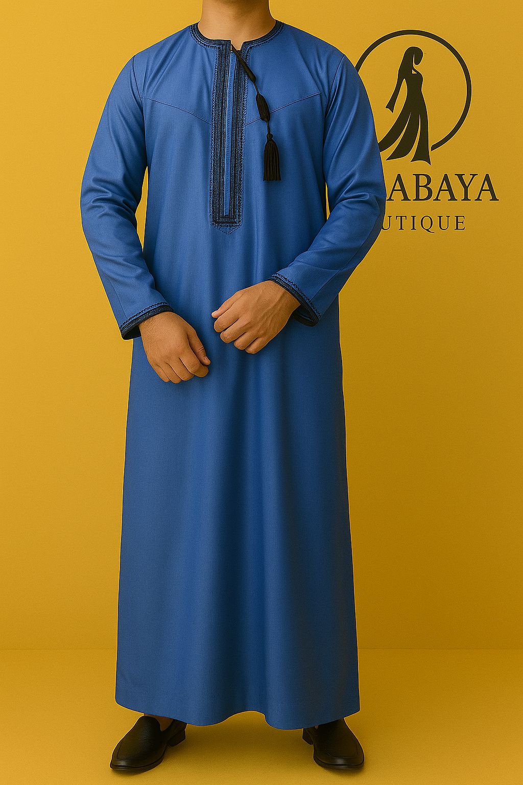Abaya Homme Style UAE – Qamis Long Élégant à Manches Longues | Jubba Thobe Moderne & Traditionnel