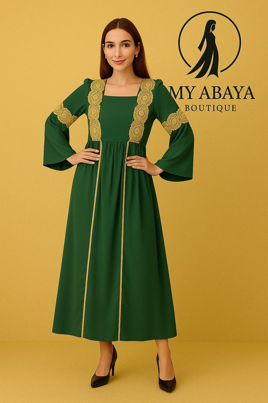 Robe Caftan Longue et Chic – Tenue Orientale Élégante pour Femmes
