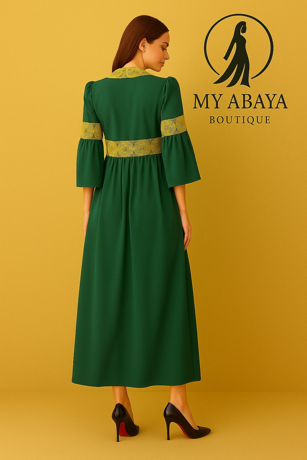 Robe Caftan Longue et Chic – Tenue Orientale Élégante pour Femmes