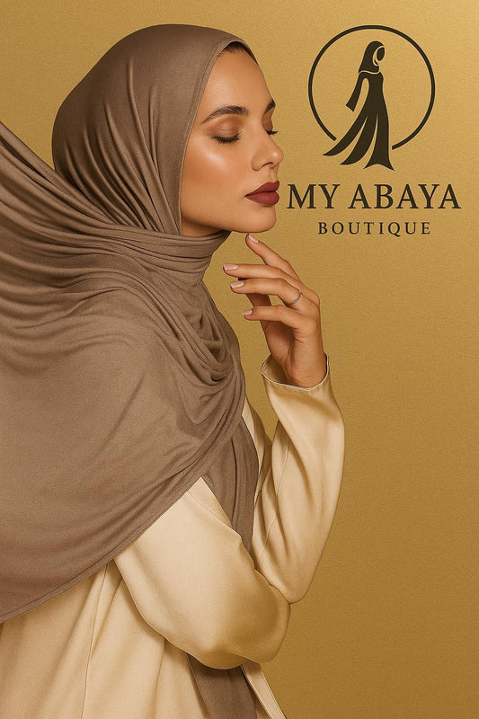 hijab, écharpe, jersey, coton, châle.