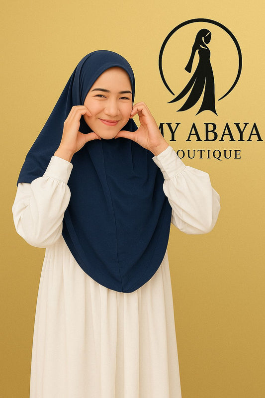 Hijab Femme Prêt-à-Porter – Foulard Sport en Jersey Extensible Style Malaisie